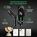 INFGO Level 2 EV Charger 40Amp, Portable Electric Car Charger 25FT Cable for NEMA 14-50 Plug, 240V, 9.6kW, Adjustable Current, Timing Delay, Vehicle Charger Station for J1772 BEVs/PHEVs
