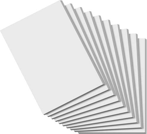 Roneky 10 Stück Notizblock A6 Notizblöcke kleine Schreibblock A6 weiße Notizblöcke kleine Schreibblöcke weißes Papier 50 Blatt pro Blanko Mini Notizblock Kratzpapier für Büro Schule Haus