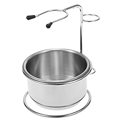 Rasierpinselhalter, Anself 2 in 1 Herren Rasierset Trockener oder nasser Rasierschale + Rasierer Stand - Image 8