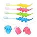 TOVINANNA Cute Alligator Kids Toothbrush Set of 8 Soft Bristle Oral Care for Ages 3-12 Practical and Fun Supplies for Children