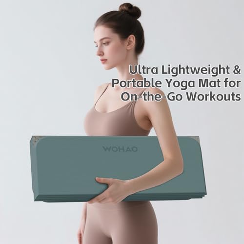 Image of 7-Fold Yoga Mat 70 inchx24 inch - 1 /2 Inch Thick Folding Exercise Mat, Compact Non-Slip TPE Mat for Travel, Storage, Yoga & Home Gym, Lightweight & Portable