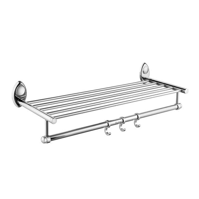 Image of Ruhe Drop Towel Rack Premium Stainless Steel | Towel Cloth Rack /Holder /Stand /Shelf Accessories for Bathroom and Kitchen | 24 Inches