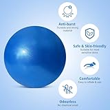 TRIXES Blau Pilates-Übung, Kräftigungsball, PVC, Yoga-Workout-Gymnastik-Übungshilfe, Gymnastikball, Pilates-Ball, Fitnessstudio-Zubehör, Trainingsgeräte