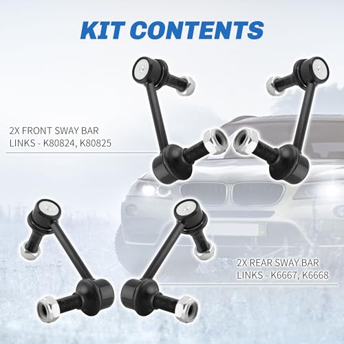Rockplanet Sway Bar Link Front & Rear Sway Bar Links Compatible with Buick Rainier Chevy SSR Trailblazer GMC Envoy Isuzu Ascender Oldsmobile Bravada Saab 9-7X Stabilizer Sway Bar End Links by Rockplanet - Used condition - Image 2
