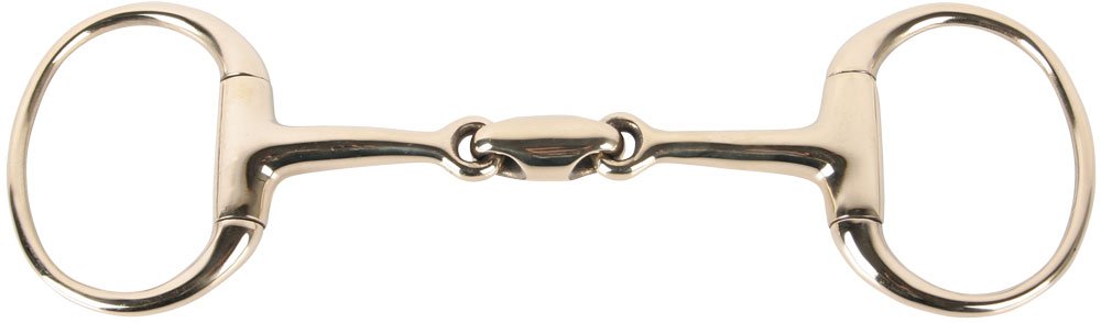 Harry's Horse Bustrens Gold, dubbelgebroken, oval-link, Größe:13.5