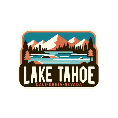 Vagabond Heart Lake Tahoe Sticker - Waterproof Decal for Laptop Water Bottle Bumper - Durable Travel...