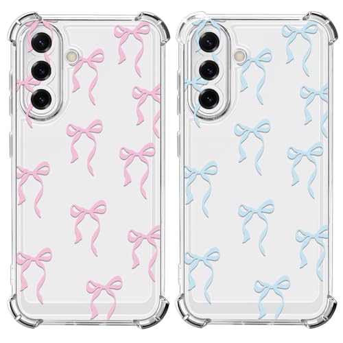 Coque Samsung S26 Plus antichoc fine et transparente avec motif nœud ruban