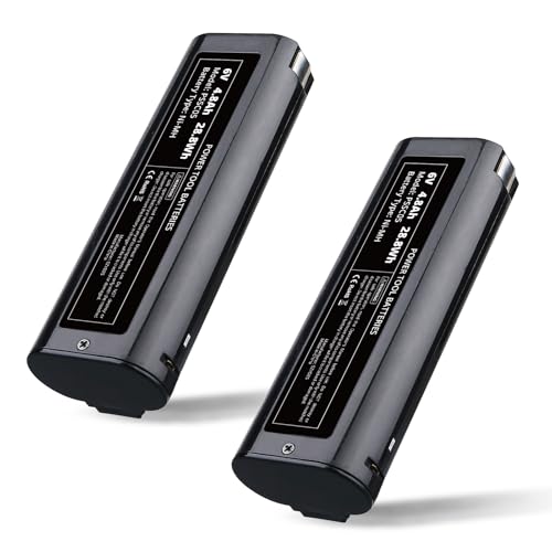 Image of VANTTECH 2 pack 6V 4800mAh Replacement for Paslode 6V Ni-MH Battery 404717 B20544E BCPAS-404717 for 404400 900400 900420 900600 901000 902000 B20720 CF-325 IM200 F18 IM250 IM250A IM350A IM350CT PS604N