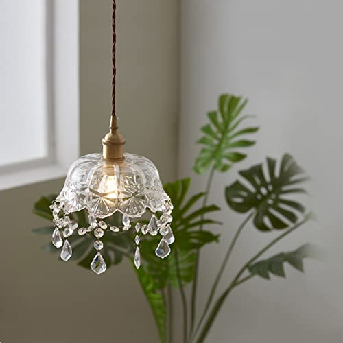 Lampes suspendues rétro postmodernes lustre verre laiton E27 - 5