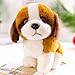 Oujppc Giocattoli di Peluche per Cani in Piedi di Vita Reale Simulazione di Peluche per Cani, Animali di Peluche Morbidi E Realistici, Regali di Natale per Bambini per Bambini, 23 Cm di San Bernardo