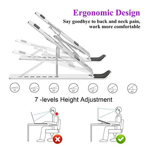 Laptop-Stand-Laptop-Riser-Computer-Stand-for-Desk-ZSIMC-Adjustable-Aluminum-Foldable-Portable-Desktop-Holder-Compatible-with-MacBook-Air-pro-iPad-Lenovo-10-156-Laptop-and-Tablets-Silver