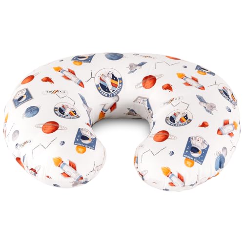 Labtec Cojín de Lactancia Bebe, Almohada de Lactancia, Cojín para Alimentación con Biberón, 100% algodón Funda de Almohada extraíble