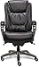 Serta Baxter Big and Tall Smart Layers Executive Office Chair with ComfortCoils, Ergonomic Computer Chair with Layered Body Pillows, Black & Gray Bonded Leather