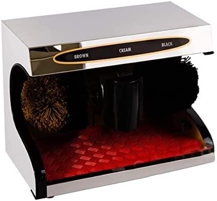 Automatic Shoe Polisher Machine with Induction Sensor, Dual-Brush Shoe Cleaning Polishing System for Home, Hotel Office Use, Electric Shoe Brush