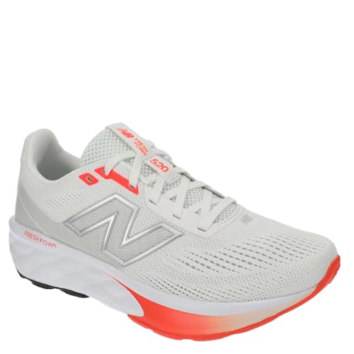 New Balance Women's Fresh Foam 520 V9 Running Shoe, Sea Salt/Reflection/Urgent Red, 10 Wide