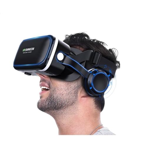 Óculos Vr Realidade Virtual 3D Com Fone De Ouvido E Controle,Supo...
