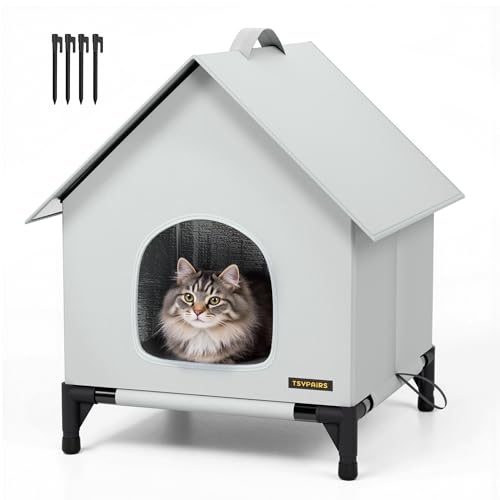 Cat House - Outdoor Cat House for Indoor and Outdoor Use - Insulated and WeatherproofWaterproof Shelter for Small/Medium Cats L Size