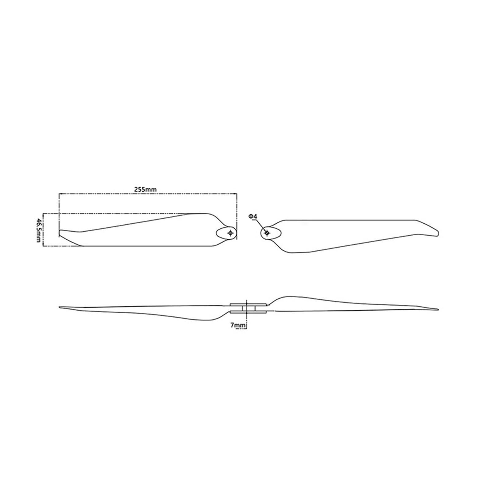 Hélice 2110 de 21 Pulgadas, Plegable, CW CCW, con Clip TL100D26 for dron cuadricóptero RC multirrotor