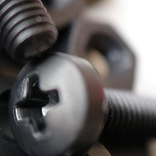 50 x Black Pan Head Screws Polypropylene (PP) Plastic Bolts, M6 x 20mm - Image 3