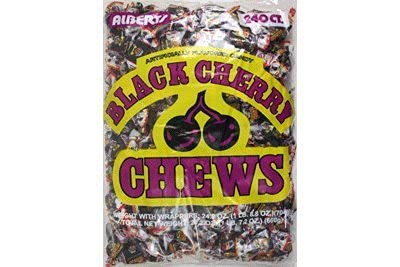 Albert's Chews Black Cherry 240 piezas - 3 pack