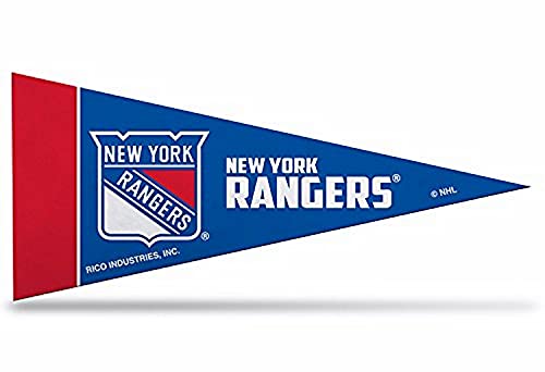Rico Industries NHL New York Rangers 8-Piece 4-Inch by 9-Inch Classic Mini Pennant Décor Set