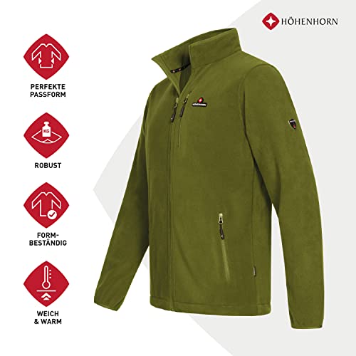 Höhenhorn Eigler Herren Fleece Jacke Full Zip Grün Gr. L