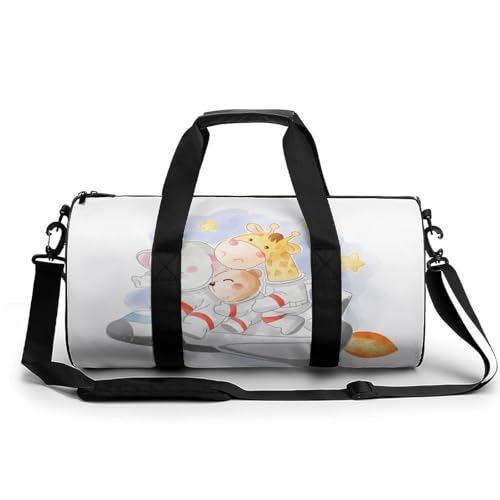Sac de sport gym éléphant girafe sac de voyage week-end 45x23x23cm