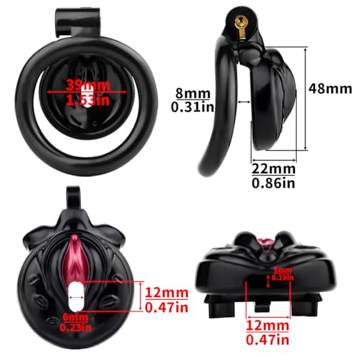 Cage de chasteté homme contre érection sextoy sissy noir