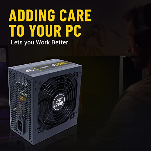 Ant Esports VS600L Non-Modular High Efficiency Gaming Power Supply/PSU with 1 x PCIe and 120mm Silent Fan - Image 6