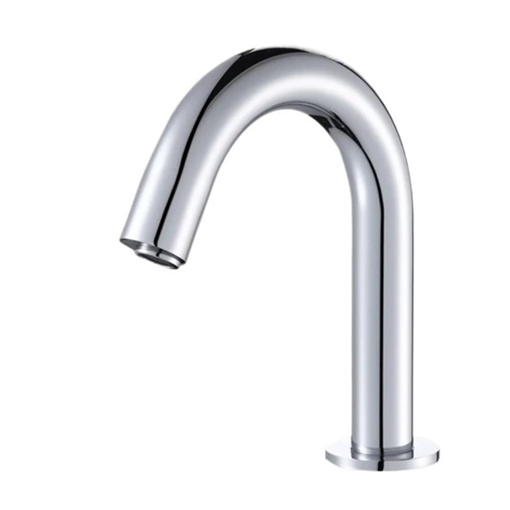 QHQQXN Rubinetto Automatico per Bagno Senza Contatto - Rubinetto con sensore Nero Montato su Piano per Acqua Calda e Fredda, Miscelatore Moderno G1/2 per lavabo, C ELS83, Installazione Facile