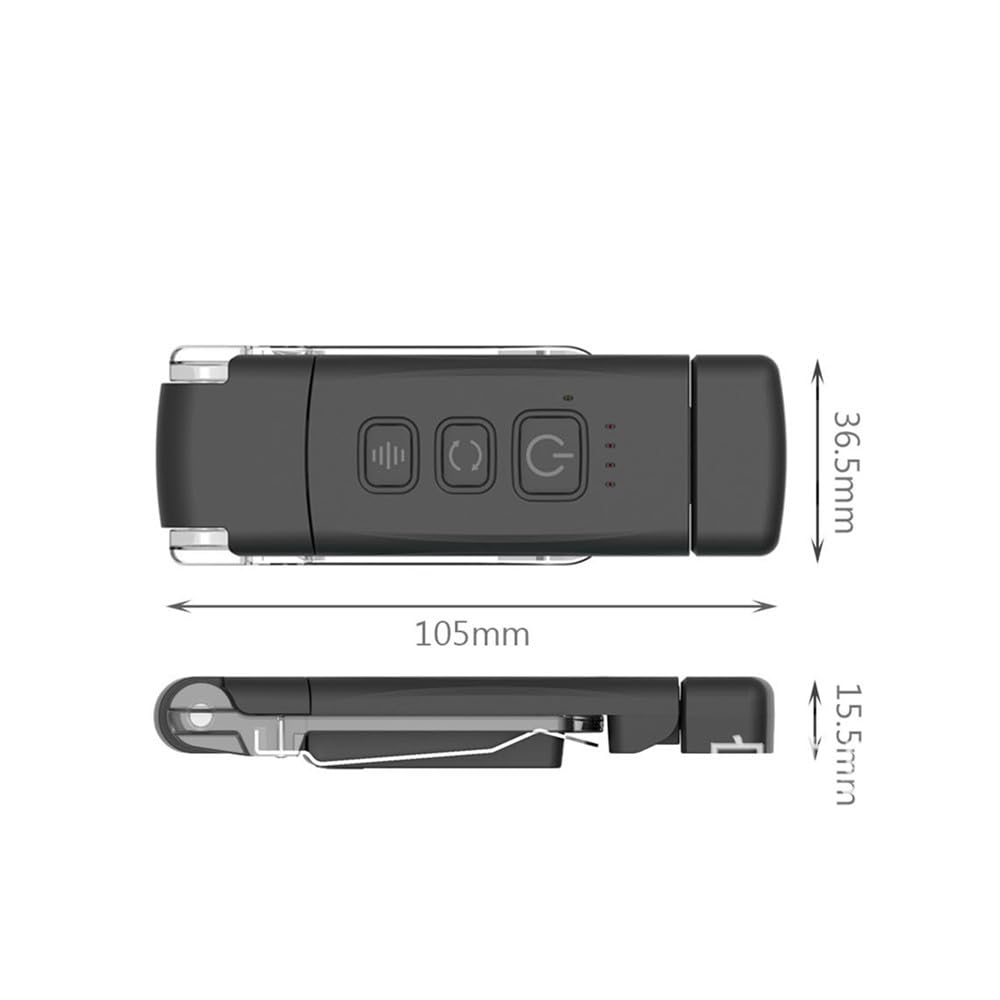 NATEFEMIN Rechargeable Book Reading Light, Mini Size Clip to The Book Design LED Eye Care Clip on Book Light for Reading in Bed