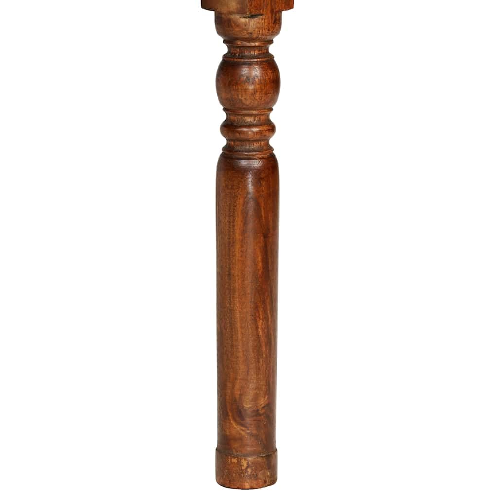 Générique Set di 2 sedie da pranzo in legno di Acacia Massiccio Miele | Dettagli in ghisa, fatto a mano, facile da montare, pulizia a umido, 110 kg per sedile