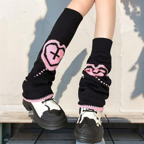 Image of Goth Leg Warmers Women Cute Y2k Harajuku Punk Rave Emo Grunge Winter