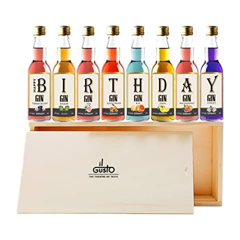 Birthday Gift - Miniature Gin Set 40ml each - Pack of 8 Cover