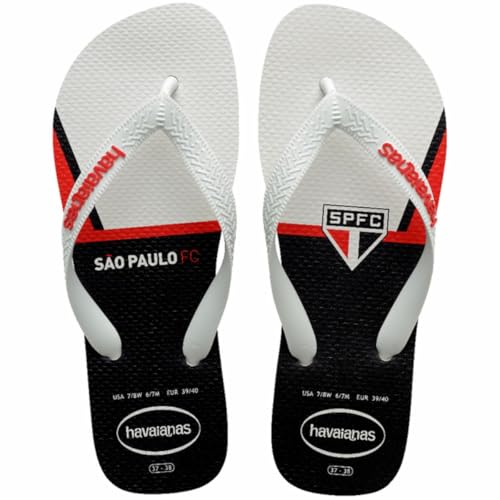 Chinelo Havaianas Licenciado, Top Sao Paulo 41/2 Branco, Havaianas