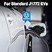 J&D Level 1-2 EV Charger, Portable Electric Vehicle Charger, NEMA 6-20 Plug with NEMA 5-15 Adapter, 110-240V 16A SAE J1772 Standard, 25 Feet