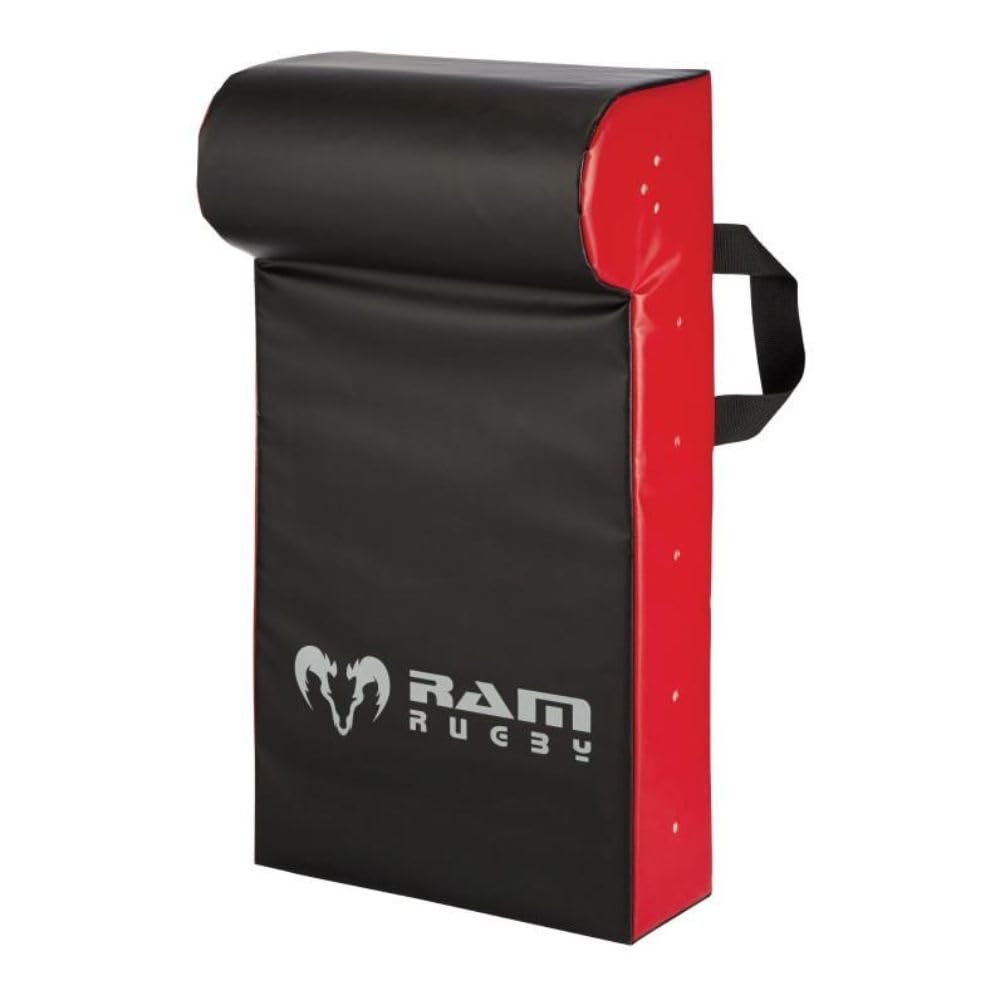Ram Rugby Single Wedge Hit Shield - Contact Pad - Tackle Shield - Club Quality - Industrial-Grade Water-Resistant PVC - UK Made - Large, Medium or Small - Suitable for Seniors, Juniors & Minis