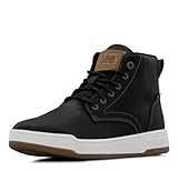 Lee | Spencer Sneaker for Men | Comfortable Denim Men's Shoe | Everyday Men Footwear, Black/Black Denim/Cognac, 10.5