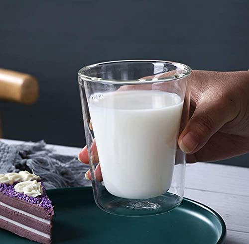 �_�u���E�H�[�� �O���X �R�[�q�[�J�b�v 200ML ��d�\�� �ϔM �J�b�v ������� �ۉ� �ۗ� �A�C�X�R�[�q�[ �z�b�g���C�� ���� ���� �H��@�Ή��C?�� (1, 200ML)