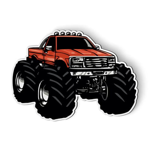 Monster Truck - 5" Magnet for Car Locker Refrigerator