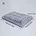 BingoPaw Hundebett Grosse Hunde waschbar: XL Hundekissen flauschig Hundematte für Hunde, Hundematratze wasserdicht abnehmbar rutschfest, beruhigendes Haustierbett, Grau, 105x70x12 cm
