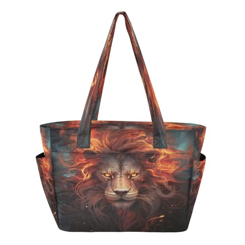 Sac de plage lion d'art pour vos vacances d'été et sessions shopping