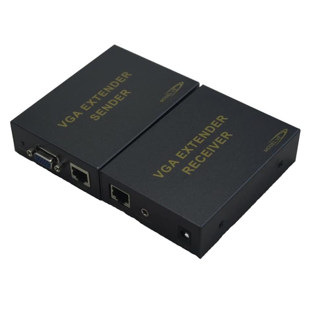 MaK World® VGA Extender, VGA Extender by Cat5e/6 1080P 60Hz VGA to RJ45 LAN Video Transmission CAT5 CAT6 Network Cable Extender 300 Meter-image-36