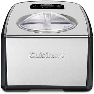 Cuisinart ICE-100 Compressor Ice Cream and Gelato Maker, Silver, 1-1/2-Quart