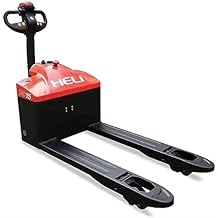 3300lbs Semi-Electric Pallet Truck 48 x27 Fork Material Handling Pallet Truck with Lithium Battery for Garage Shop Warehouse