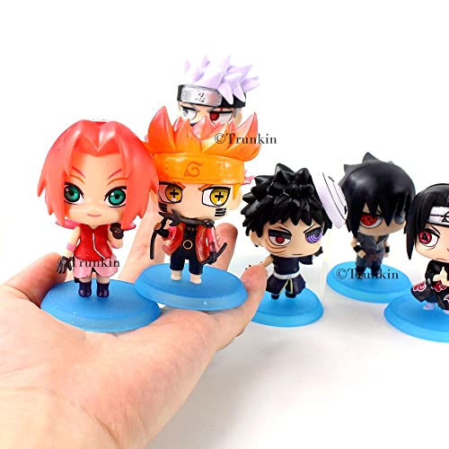 Image of Trunkin Anime obita Kakashi Sasuke Itachi Figurines Anime weeb Manga Collectible Action Figure Toys Set I