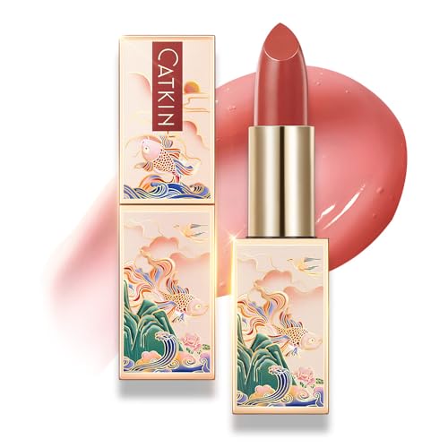CATKIN Moonlight Lip Balm, Natural Color Tinted Lip Balm, Chapstick Lip Balms with Vitamin E for 8h Moisture for Dry Cracked Lips, 3.5g