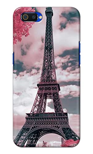 Image of Lovers Famous Place Eiffel Tower in Paris Hard Back Case Cover for Realme C2 / Oppo A1K, RMX1941, CPH1923 Back Cover -(J5) VNS2227