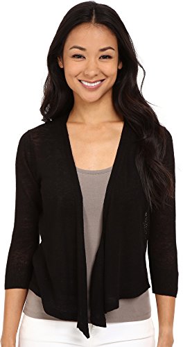 NIC+ZOE Women's Petite 4 Way Lightweight Cardy, Black Onyx 2, PM