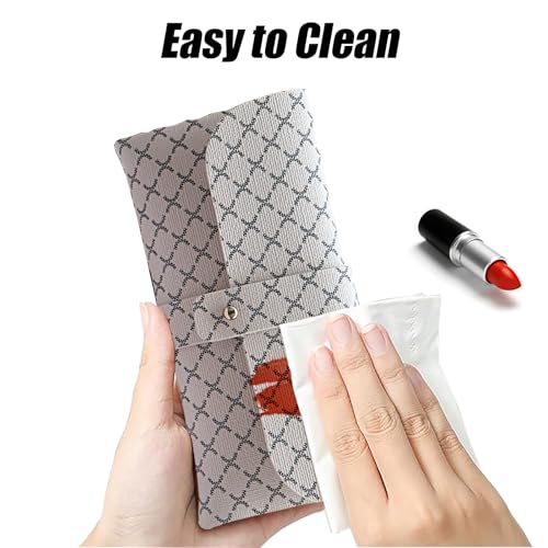 Image of Glasses storage bag Travel sunglasses myopia glasses storage bag Fashion leather storage bag